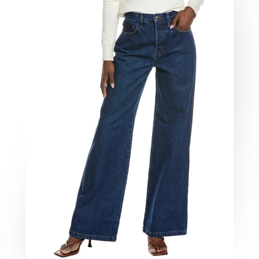 Favorite Daughter Indigo High-Rise Wide Leg Jeans